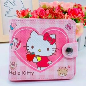 🆕 Hello Kitty Girls Kawaii Wallet, PU Leather Cute Cartoon Anime Fold
